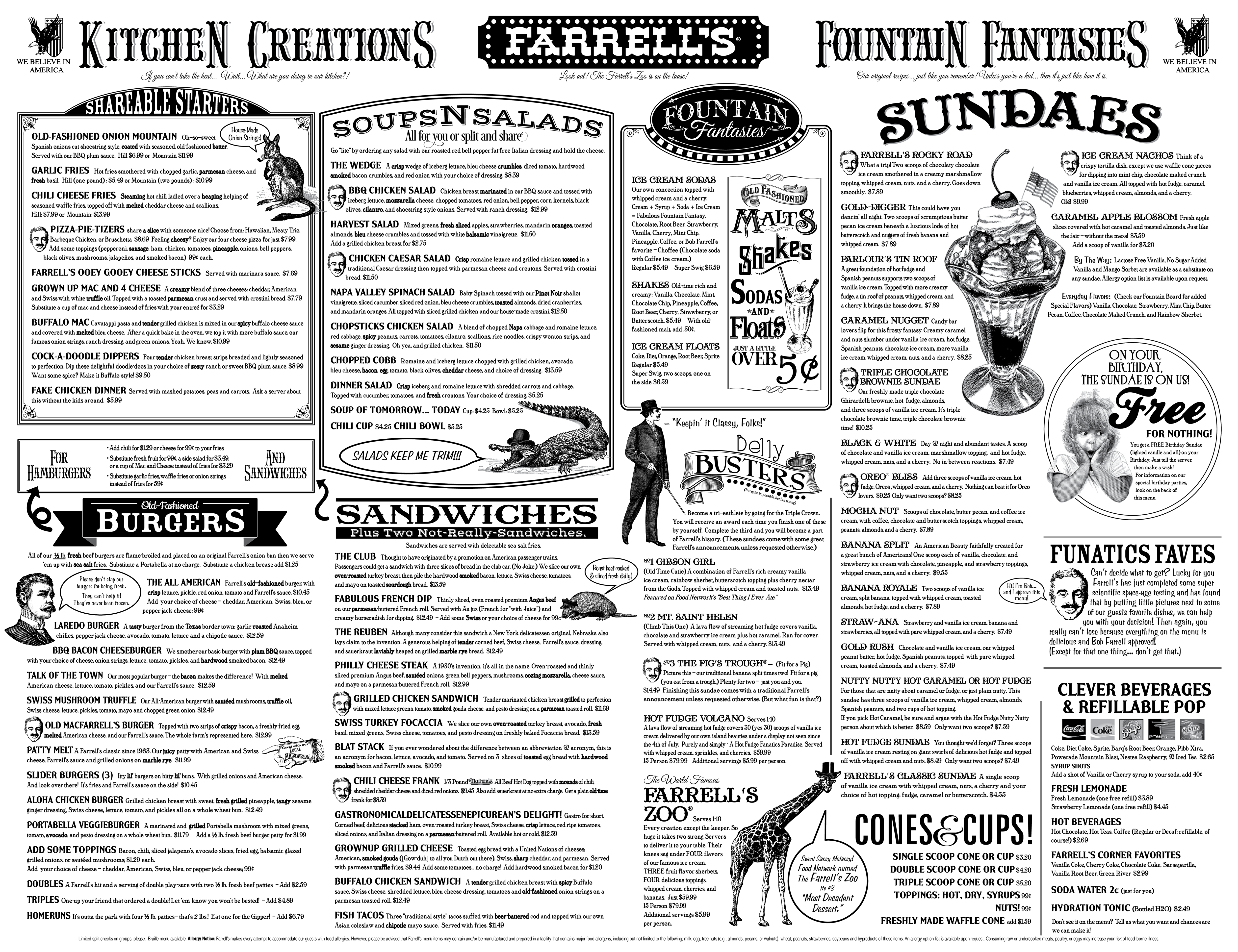 Farrell's Ice Cream Parlour & Restaurant Menu Urbanspoon/Zomato