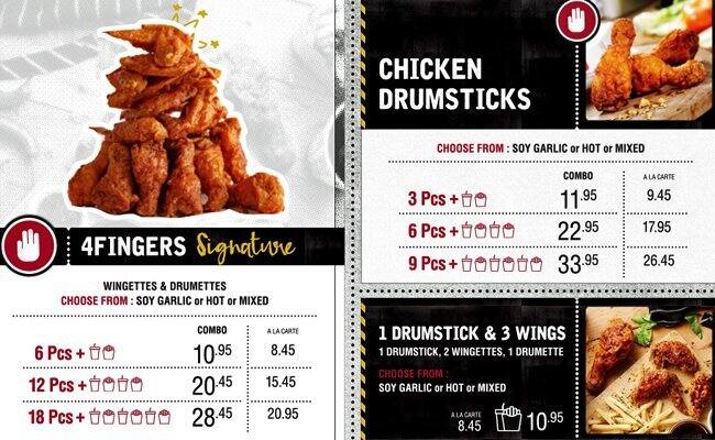 4 Fingers Crispy Chicken Museum Singapore Zomato
