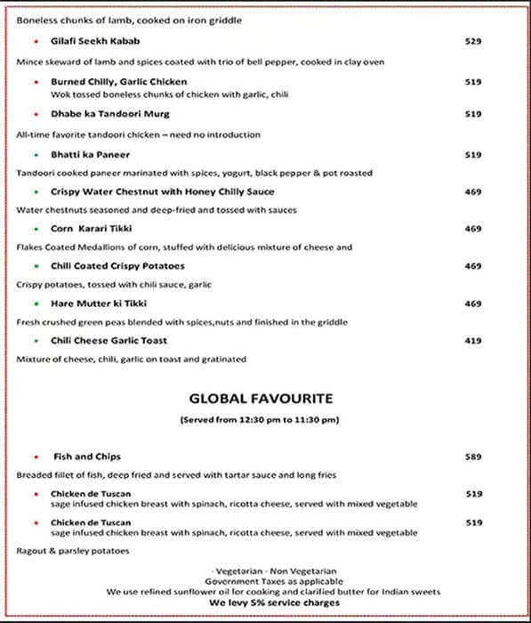 Ni Hao Restaurant menu