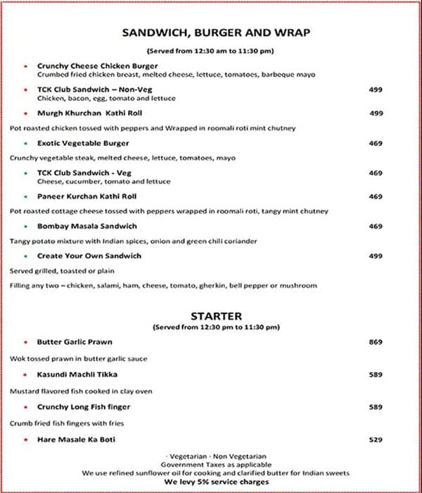 Ni Hao Restaurant menu