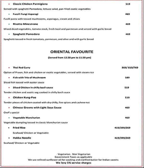 Ni Hao Restaurant menu
