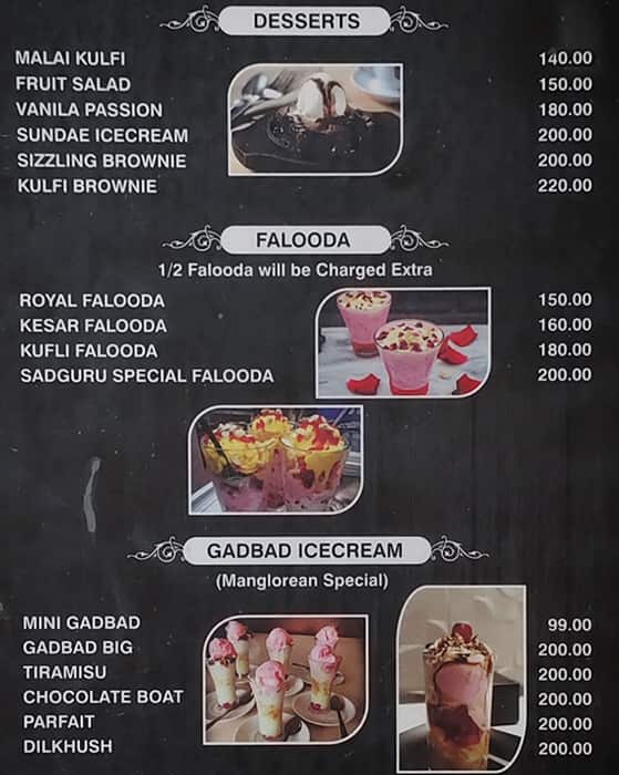 Sadguru Pure Veg menu