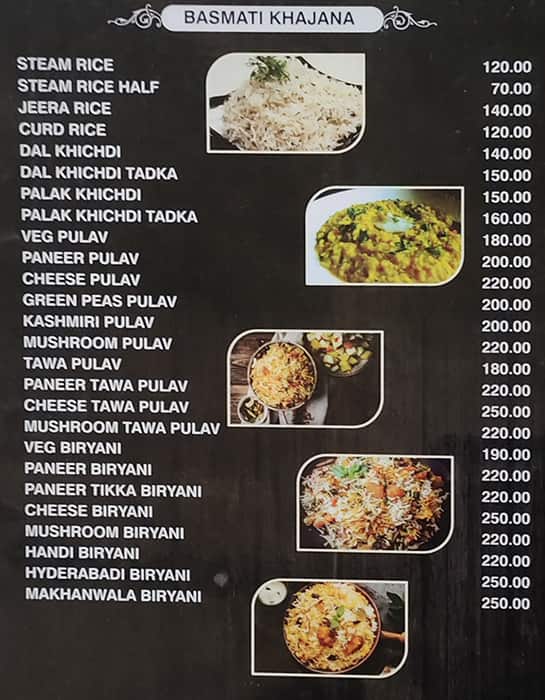 Sadguru Pure Veg menu