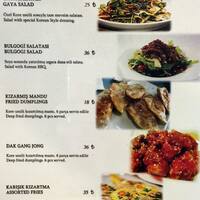 Gaya Korean Restaurant Menu Menu For Gaya Korean Restaurant Taksim Istanbul