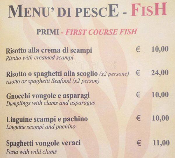 Menu di Triclinium 