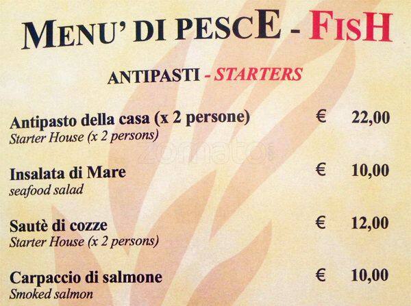 Menu di Triclinium 