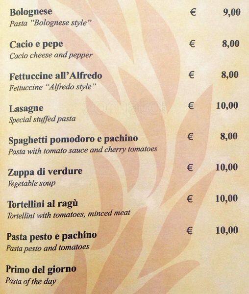 Menu di Triclinium 