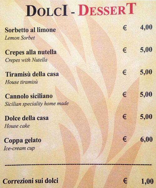 Menu di Triclinium 