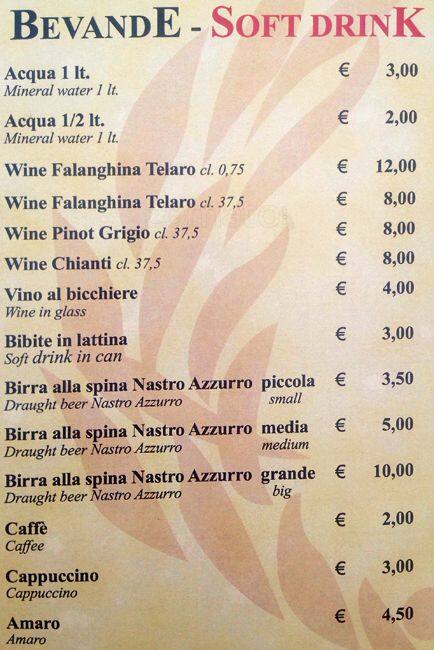 Menu di Triclinium 