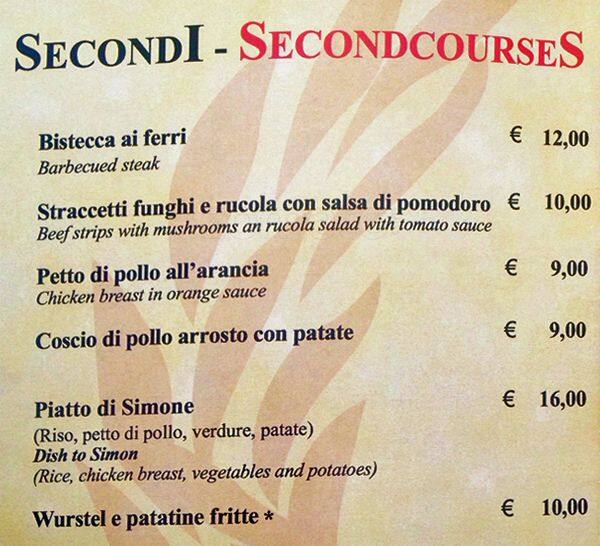 Menu di Triclinium 