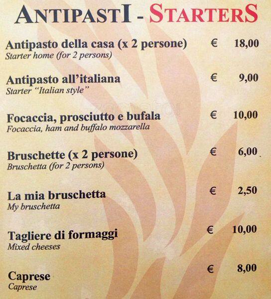 Menu di Triclinium 