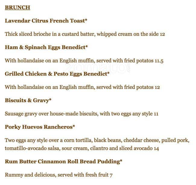 Menu at Fleur De Lis Bakery & Cafe, Portland, NE Hancock St