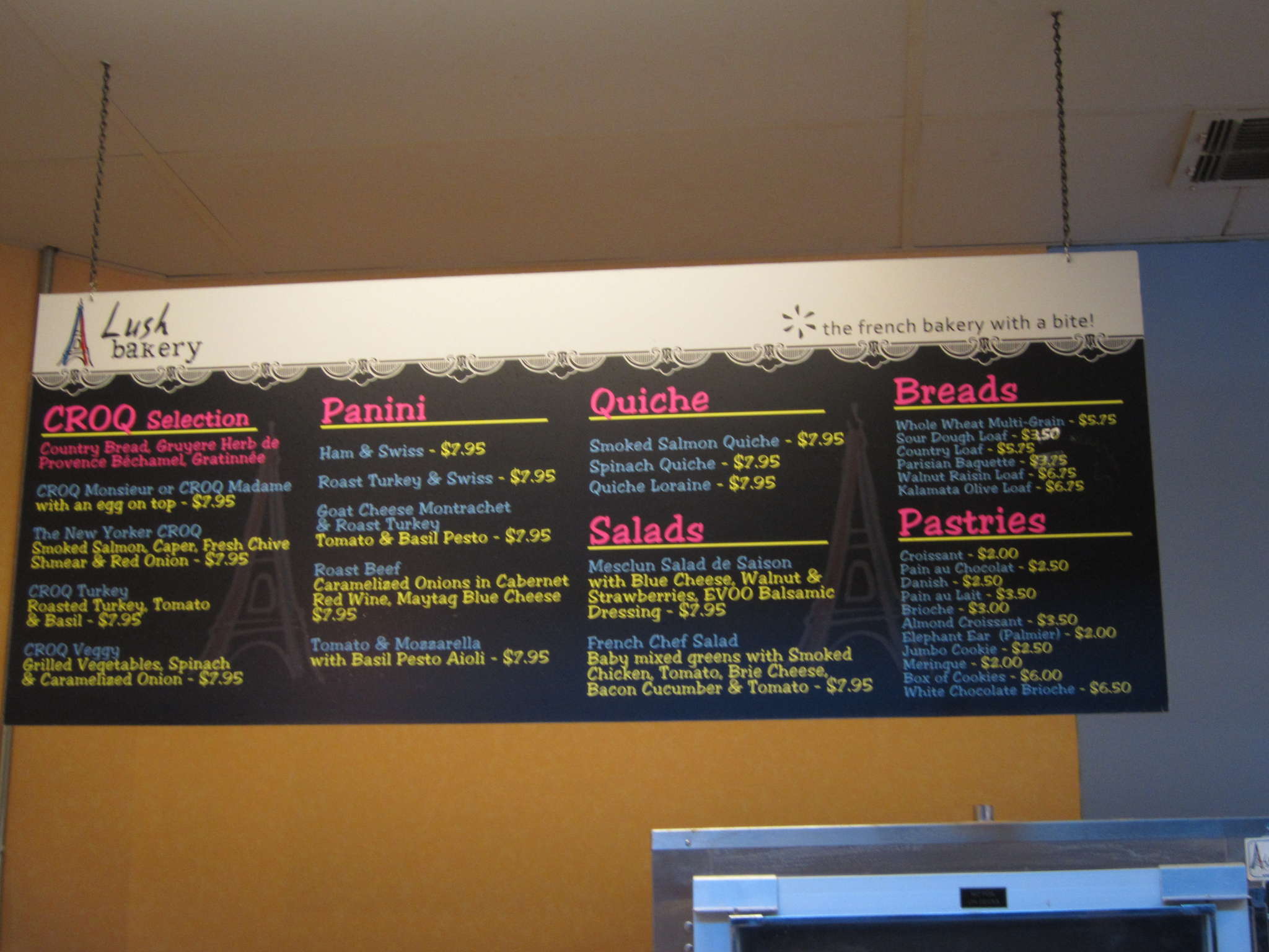 Lush Bakery Menu, Menu for Lush Bakery, Fort Myers, Fort Myers