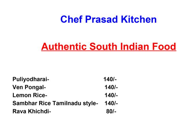 chef prasad indian kitchen