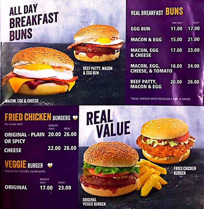 Steers menu and deals prices