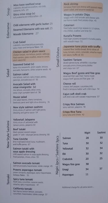 Origami Sushi Menu Menu For Origami Sushi Umm Suqeim