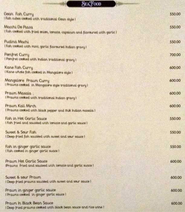 Sandy’s Cafe 24 Hours Coffee Shop menu