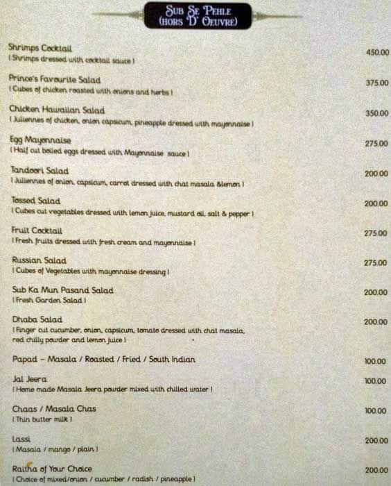 Sandy’s Cafe 24 Hours Coffee Shop menu