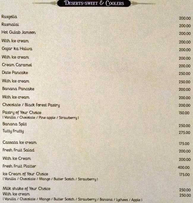 Sandy’s Cafe 24 Hours Coffee Shop menu