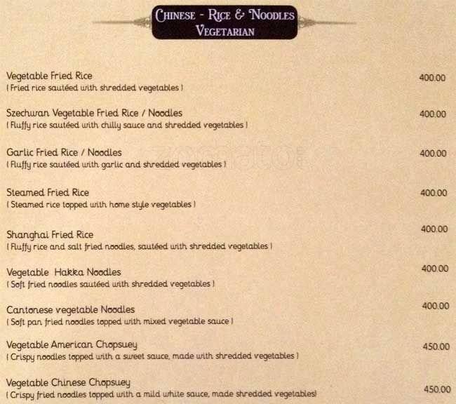 Sandy’s Cafe 24 Hours Coffee Shop menu