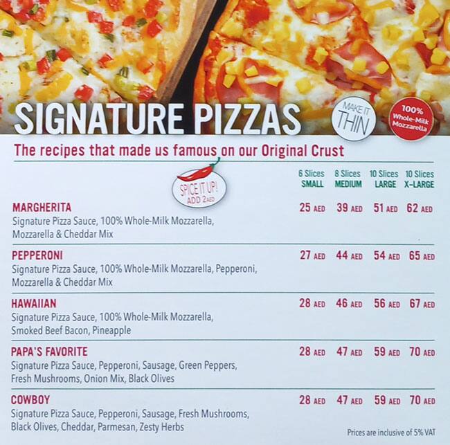 Menu - Papa Murphy's Pizza