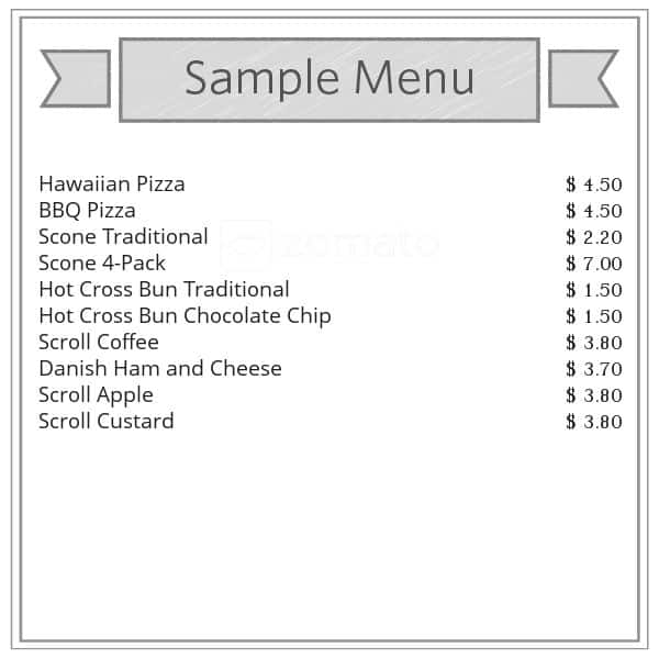 Menu at Bakers Delight, Elsternwick, 391 Glen Huntly Rd