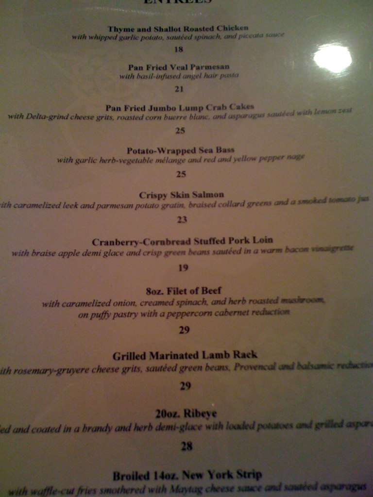 Lenora's Menu, Menu for Lenora's, Oxford, Oxford Urbanspoon/Zomato