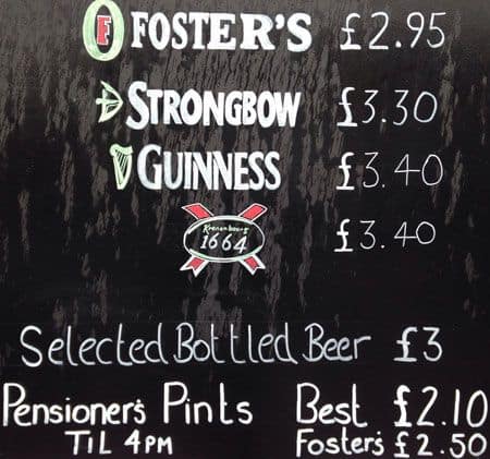 The Duke menu