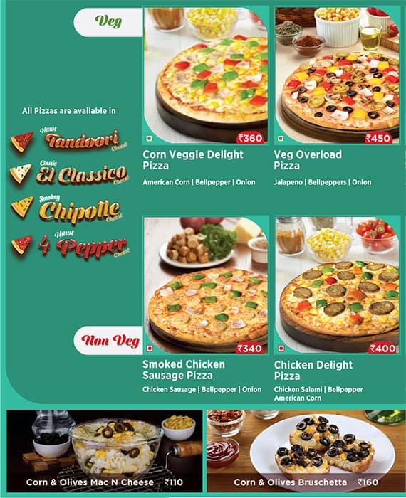 Menu at Oven Story Pizza Rohini 2fc, Delhi