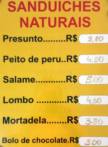 Delicia Brasil Restaurante cardápio