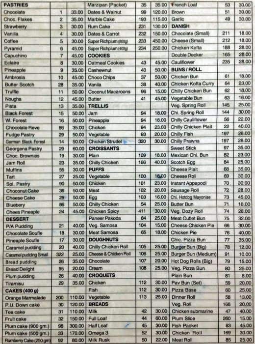 Hot Breads Menu, Menu for Hot Breads, Pallimukku, Kochi Zomato