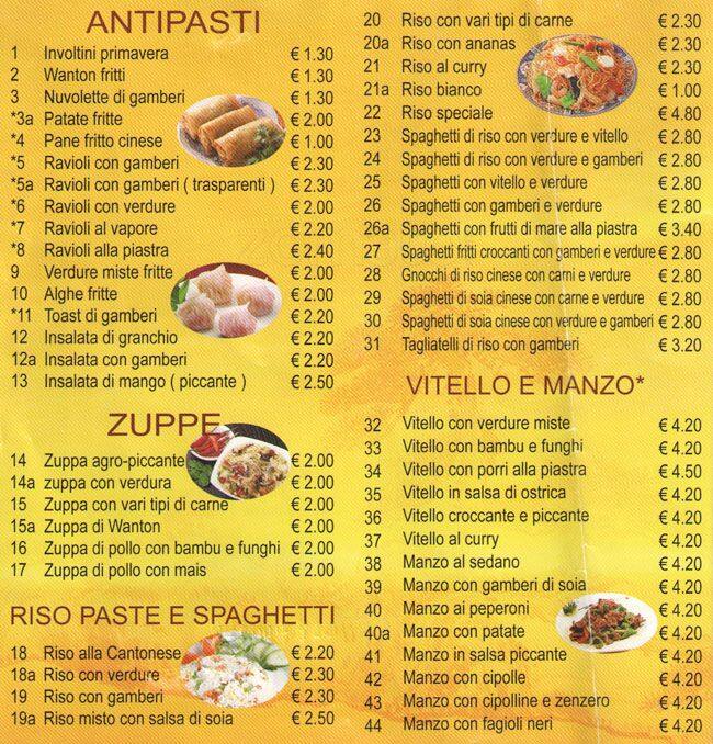 Menu di Leyi "Il Piacere" 