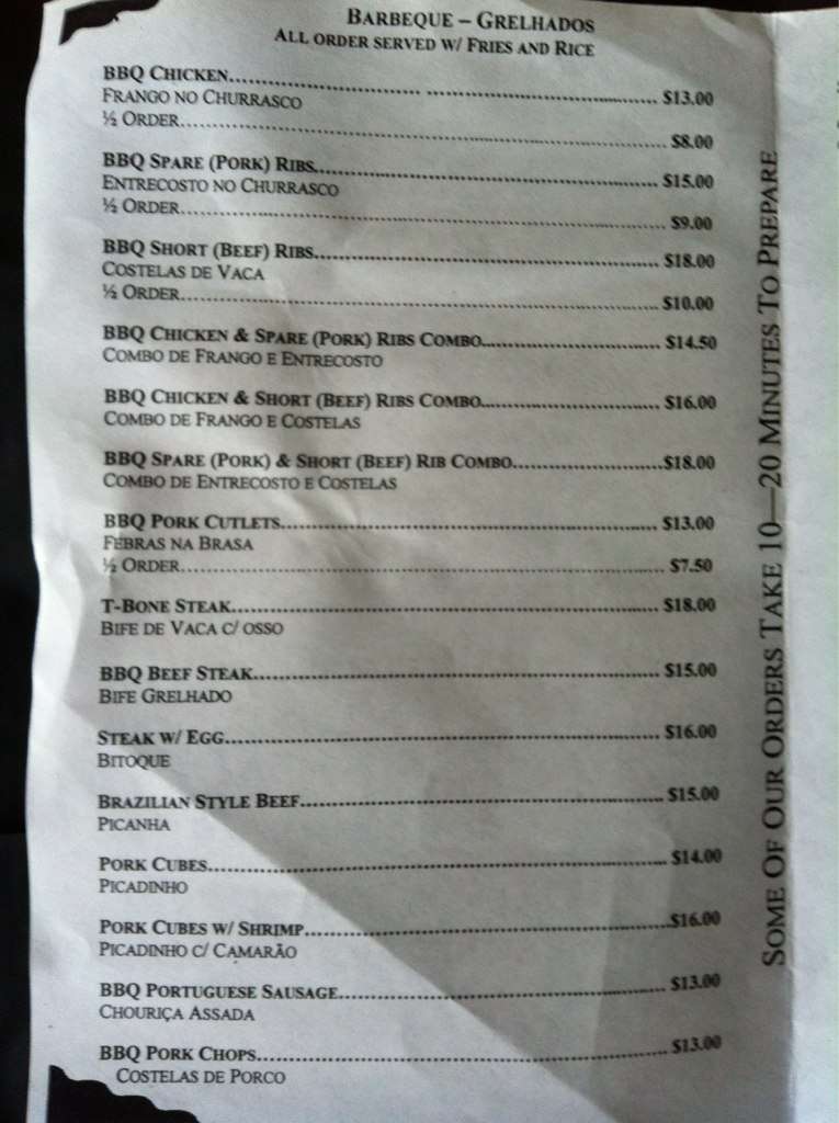 Menu at Grove BBQ, North Plainfield, 227 Grove St