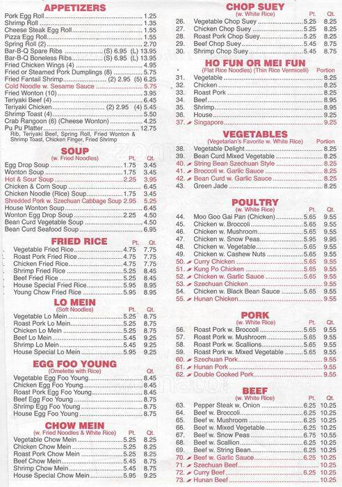 Golden Wok Menu Menu For Golden Wok Warminster Bucks County