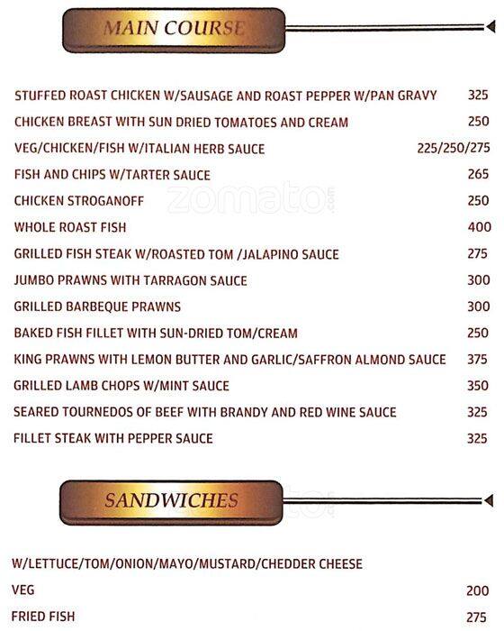Big's Kitchen's menu