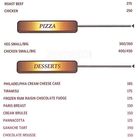 Big's Kitchen's menu