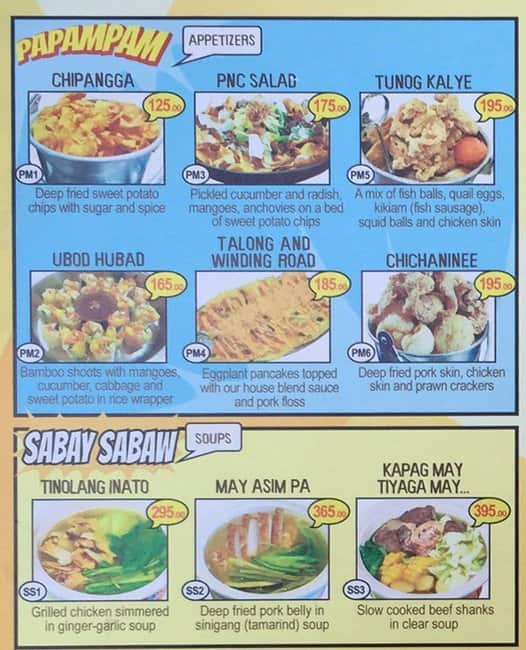 Pedro 'N Coi Menu, Menu for Pedro 'N Coi, Del Monte, Quezon City ...