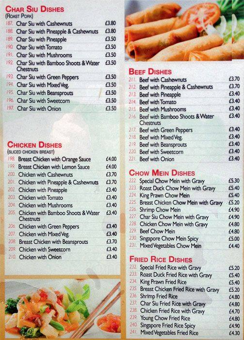 Wan S Golden Corner Menu Menu For Wan S Golden Corner Parkhead Glasgow