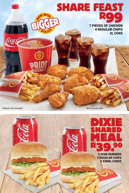 Menu At Hungry Lion Restaurant Durban Pine Parkade