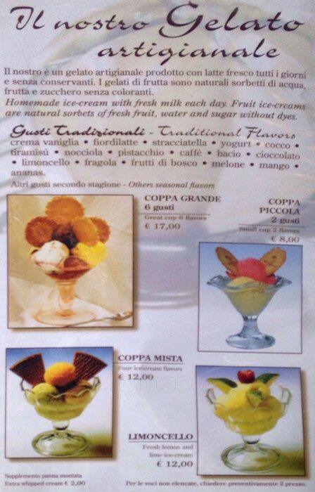 Menu di Tre Gazzelle Bistrot 