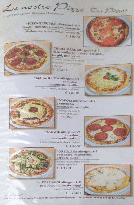Menu di Tre Gazzelle Bistrot 