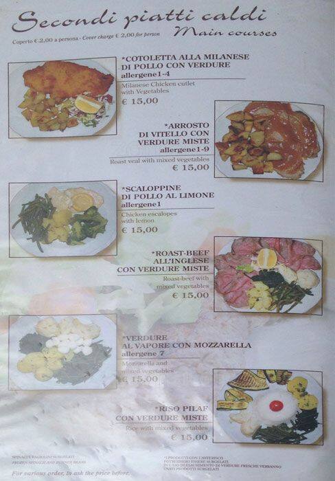 Menu di Tre Gazzelle Bistrot 