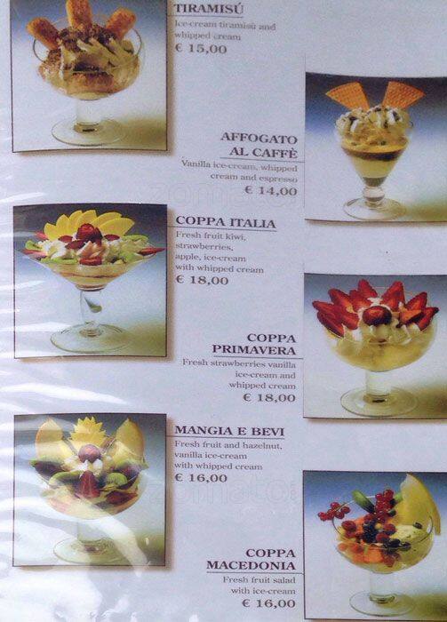 Menu di Tre Gazzelle Bistrot 