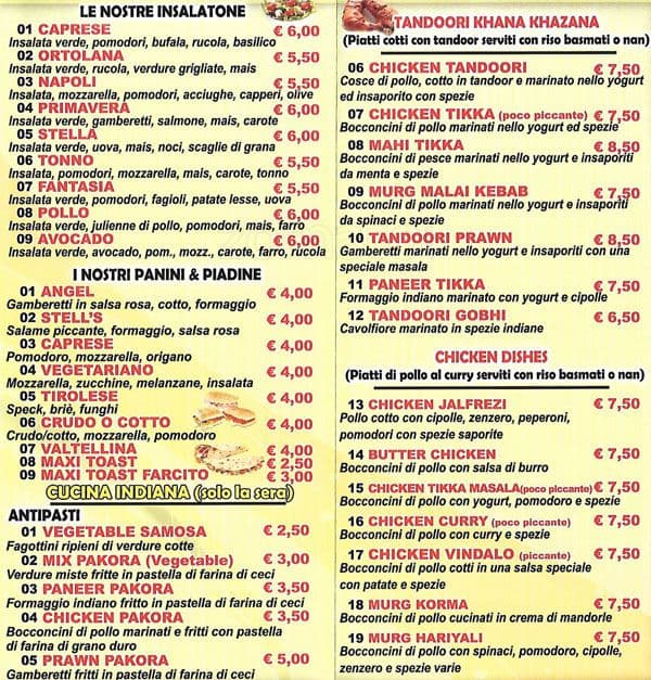 Menu di Stella 