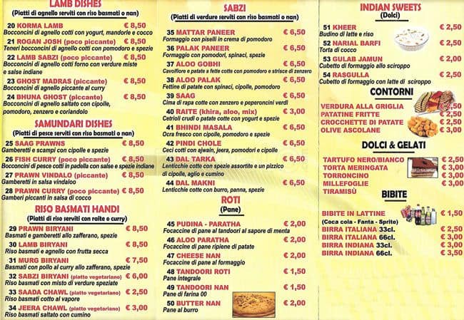 Menu di Stella 