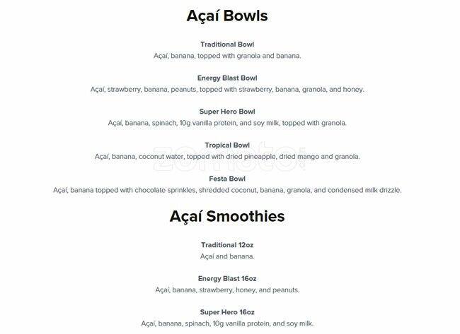 Menu at Kitanda Espresso & Acai - Redmond cafe, Redmond, NE 74th St ...