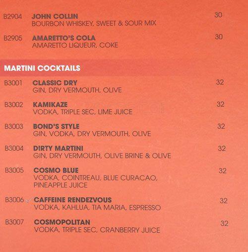De THAI menu