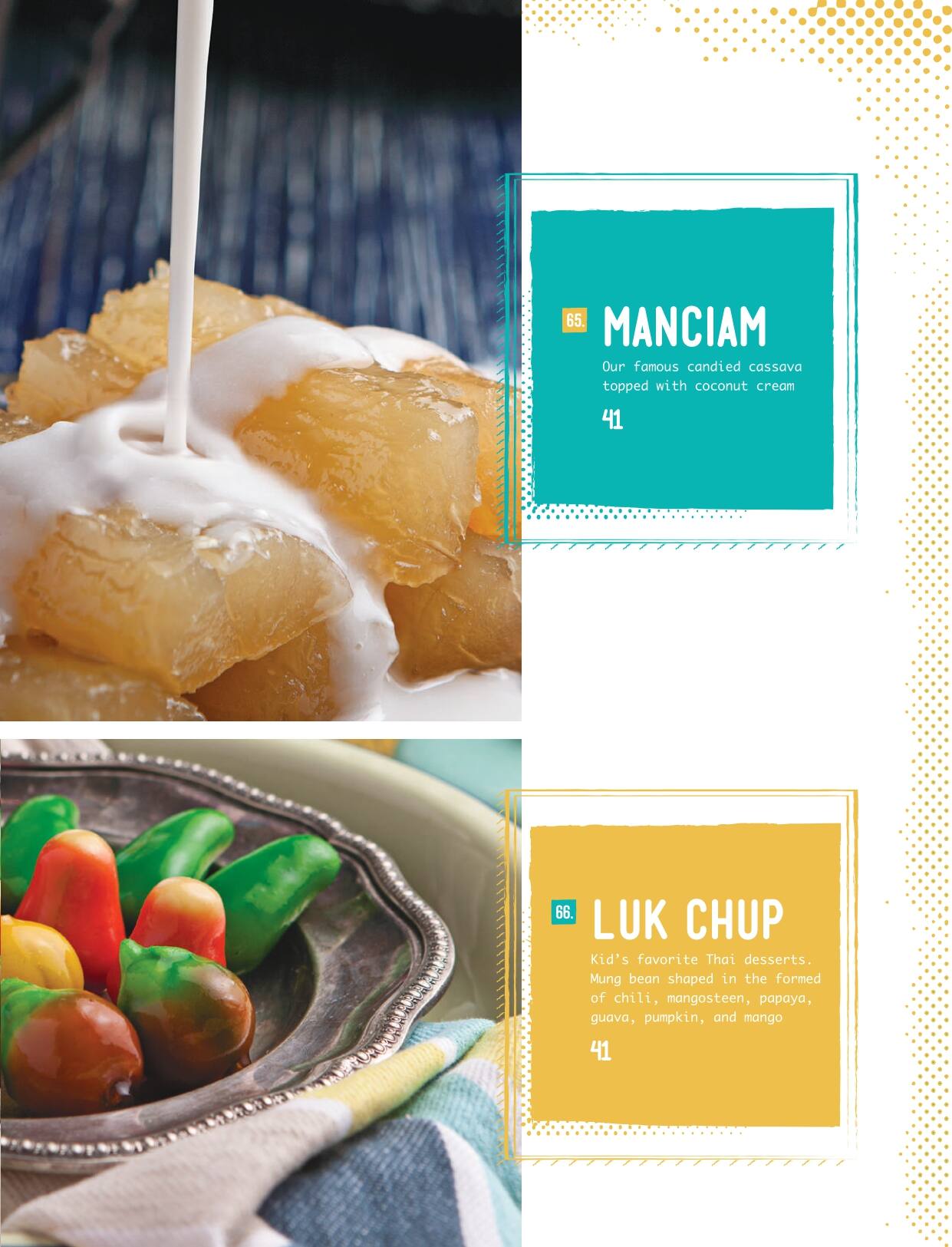 Menu at Tom Tom restaurant, Jakarta