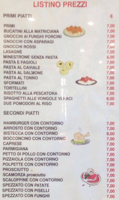 Menu di Le Sorelle 