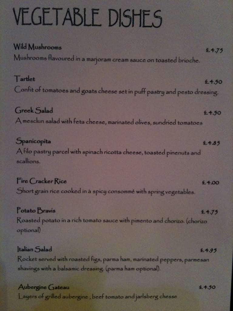Sakara menu